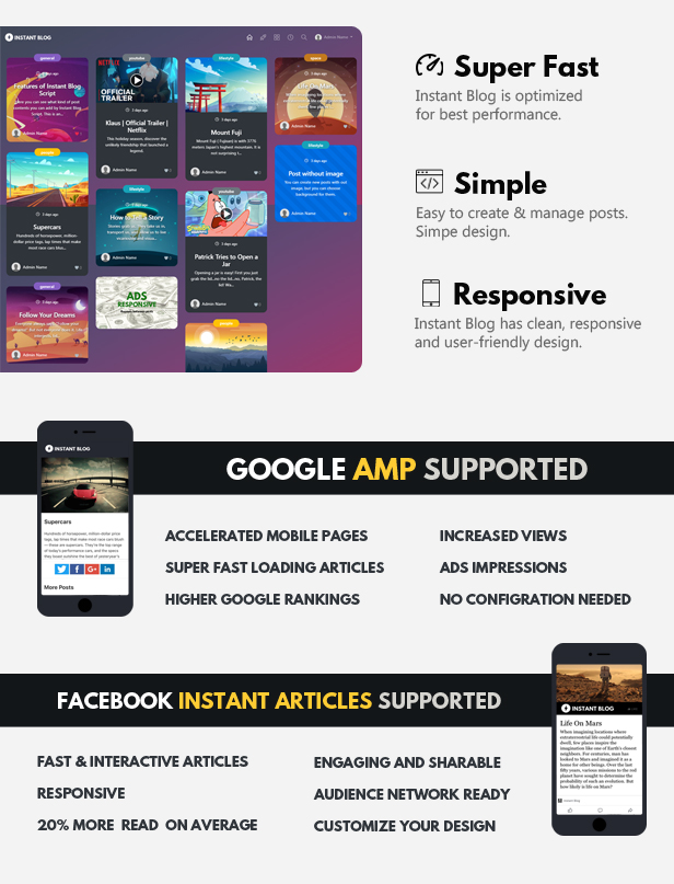 Instant Blog - Fast & Simple Blog Php Script - 3
